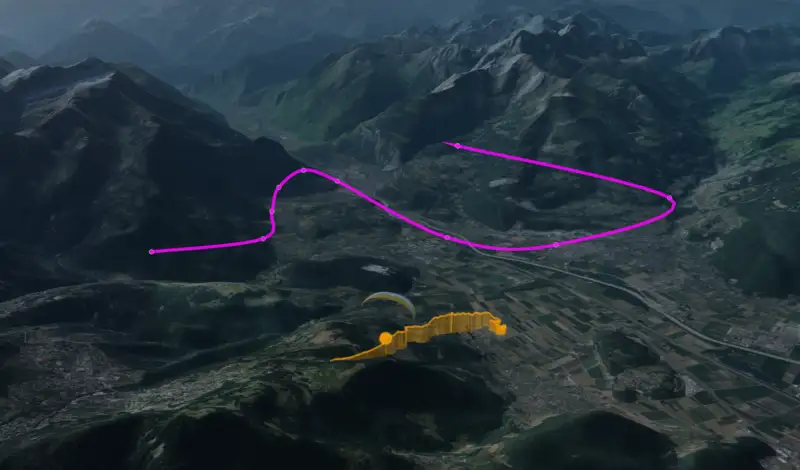 Custom camera path editor interface