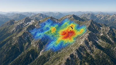 Thermal hotspot overlay rendered on the map